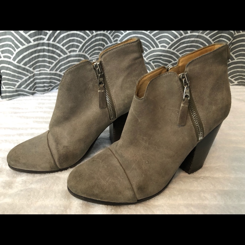 Women's Margot Suede High Block-Heel Booties